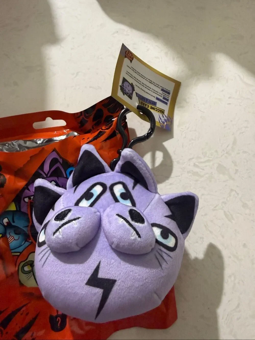 Kreepy Katz Ultra Rare Purple Plush Keychain New Spirit Halloween